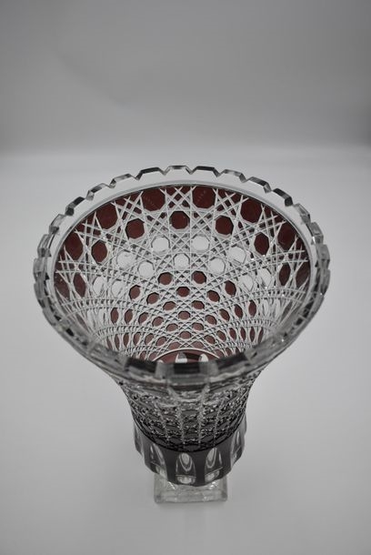 Artwork by Val Saint Lambert, Vase, Made of Cut crystal