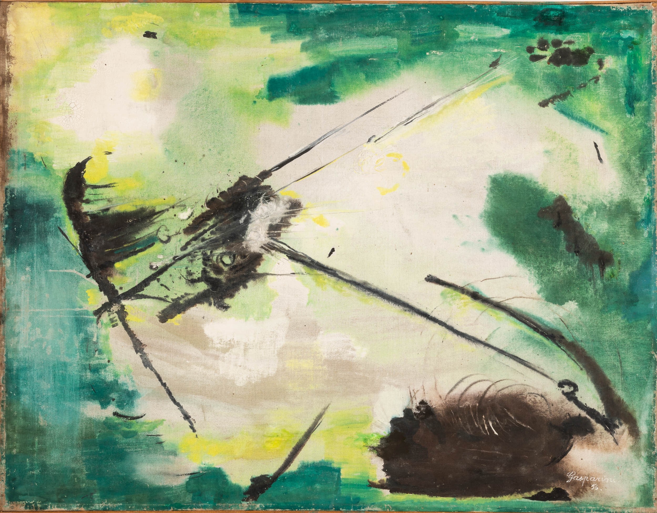 Artwork by Bruna Gasparini, Composizione, Made of Tempera on canvas