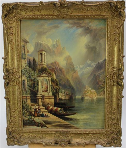 Brissago, Lake Maggiore by J. Bell, 19th century