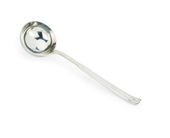 a large silver ladle by Otto Prutscher, 1922