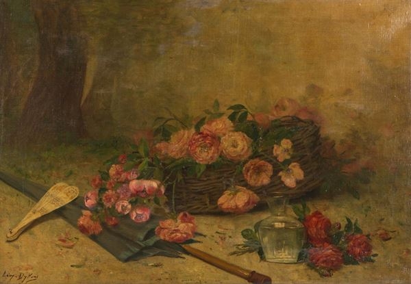 Artwork by Léopold Dykers, NATURA MORTA, Made of Oil painting on canvas