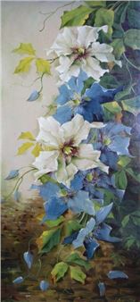 Study of Clematis - George Hundley