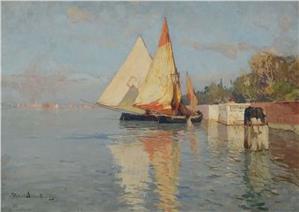fishing boats in the lagoon in front of Venice - Manuel Wielandt