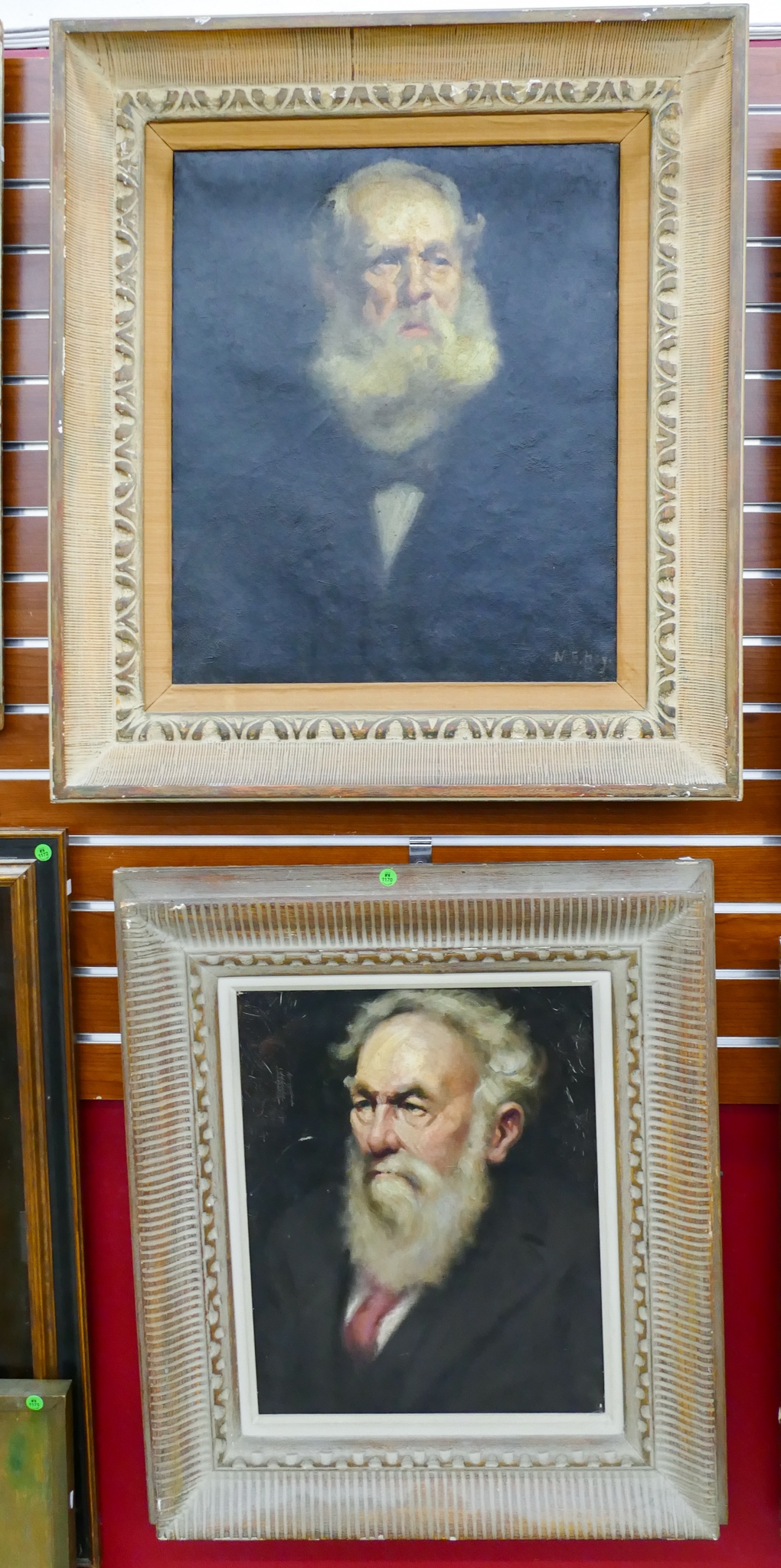Artwork by Martin E. Hoy, Old Man Portrait, Made of Oils on Canvas