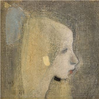Helene Schjerfbeck | GIRL WITH A SWAN NECK | MutualArt