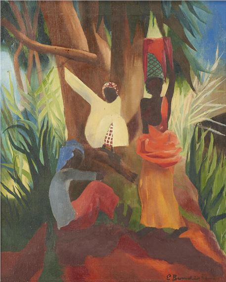 Tropical Scene by Elna Heiberg Bendixen