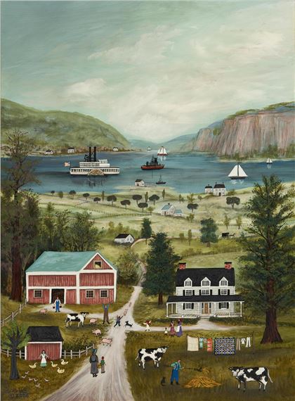 Palisades on the Hudson by Janet Munro, 2006