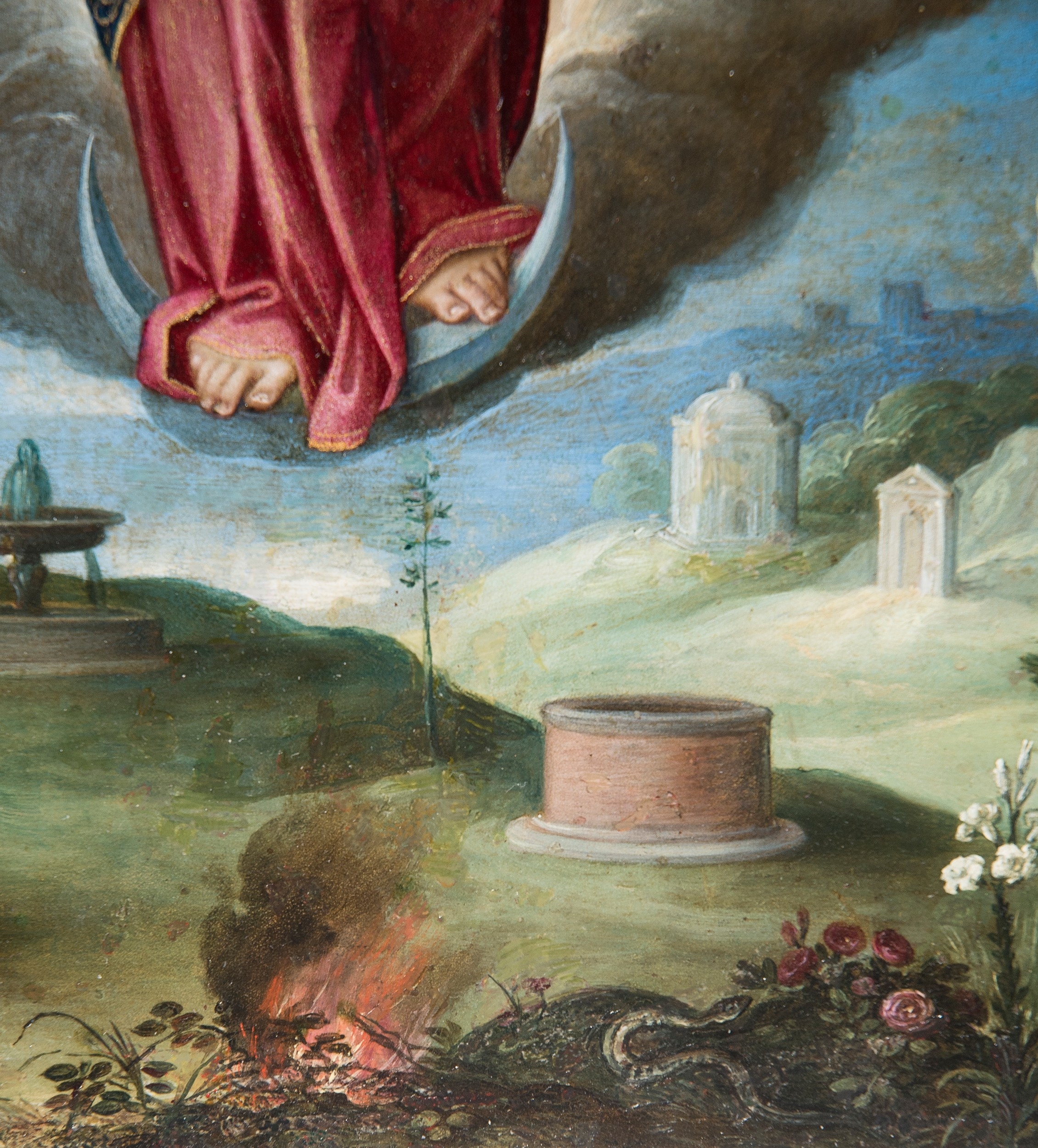 Artwork by Master of San Ildefonso, Tota Pulchra, Made of Oil on copper