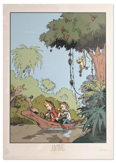 Vertical dugout by André Franquin