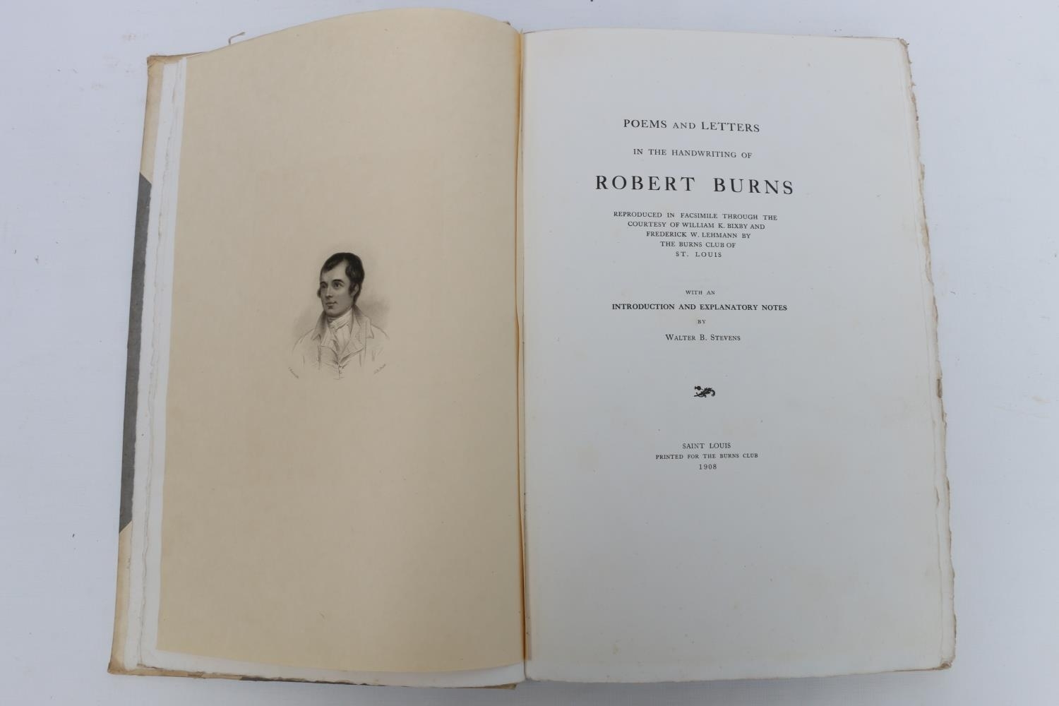 Artwork by Robert Burns, Poems and Letters in the Handwriting of Robert Burns with notes by Walter B Stevens