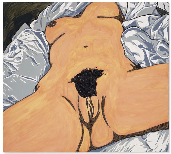 Origin Of The Universe 3 by Mickalene Thomas, Executed in 2012