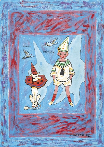 Artwork by Patricia Gadea, El circo, Made of Oil on cardboard