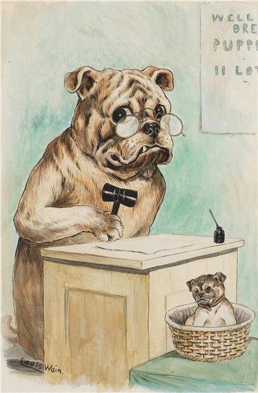 The Auctioneer by Louis Wain
