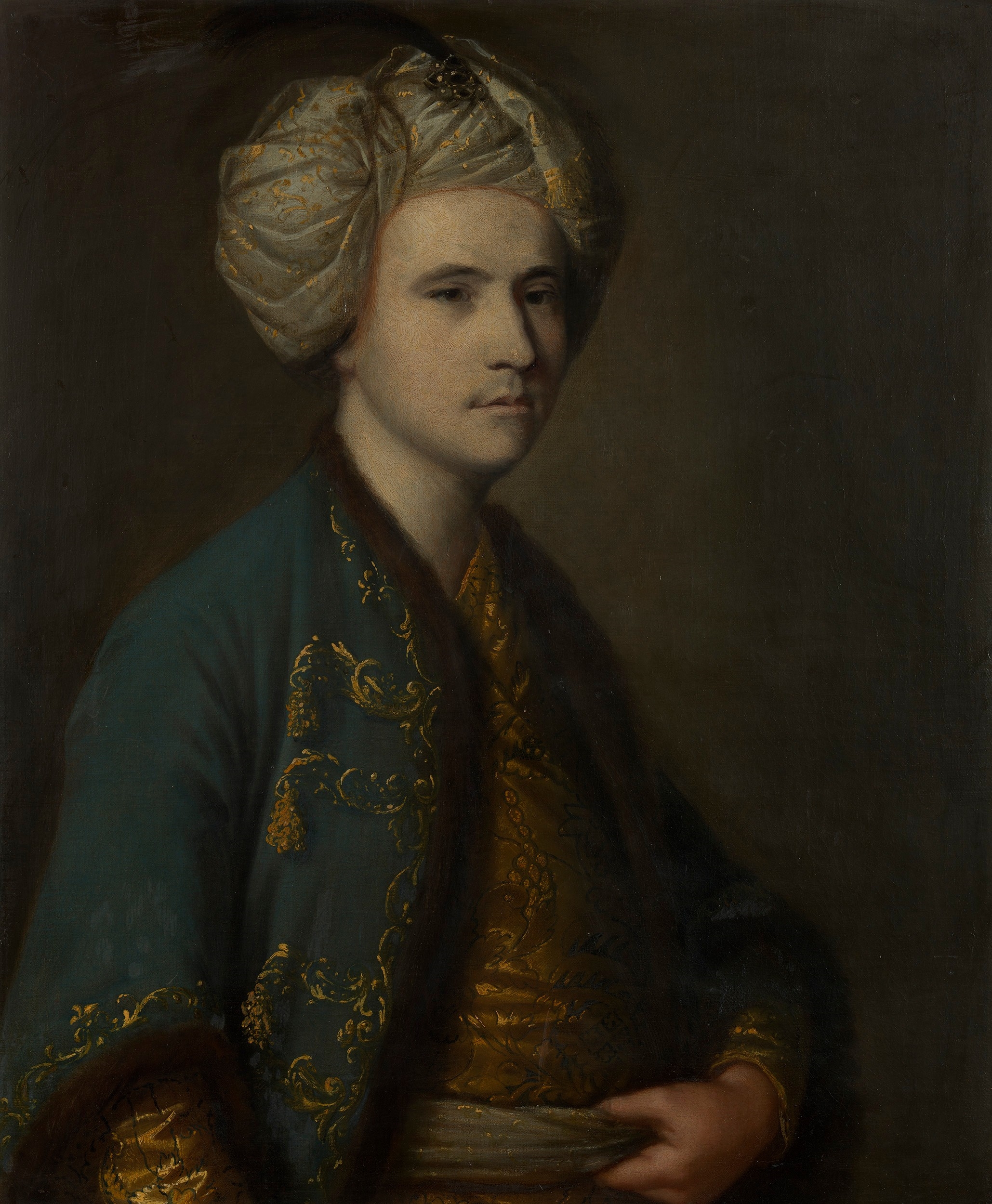 Artwork by Sir Joshua Reynolds, The Rev and Mrs Lloyd in Turquerie (1757), Made of Oil on canvas