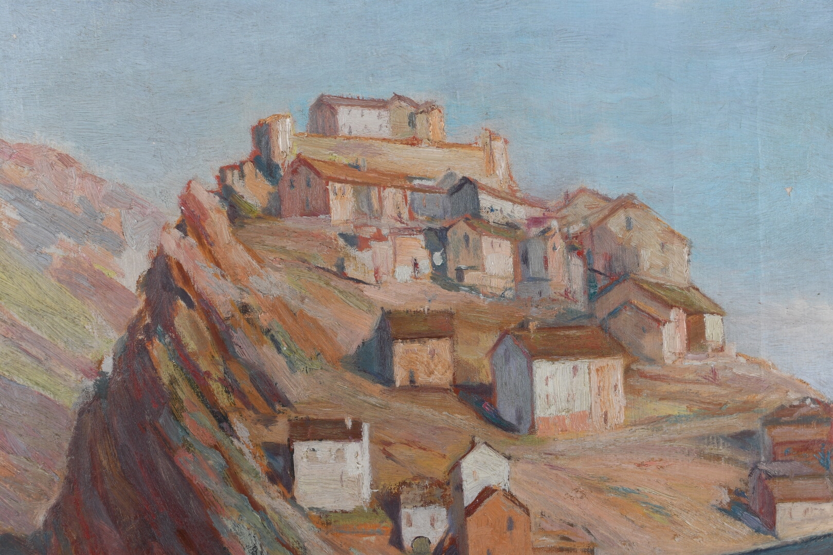 Paul Remy | Paysage corse au village et pont | MutualArt