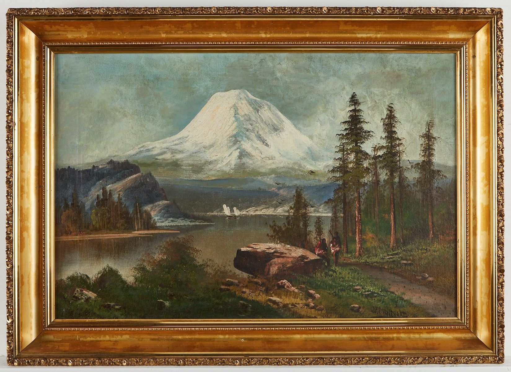 Joseph John Englehart An early Washington landscape of Mount Rainier