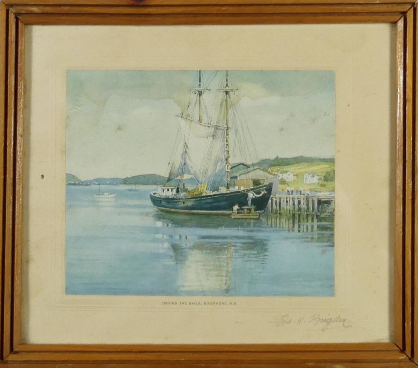 Frederick Henry Brigden | The Sugar Bush, Drying the Sails, Riverport ...