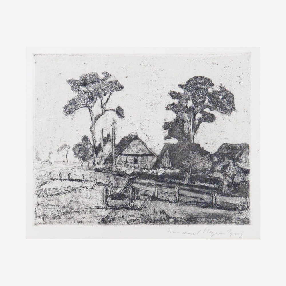 Immanuel Meyer-Pyritz | Burgruine. Landschaft mit Bauerngehöft. Capri ...
