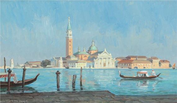 Scenery from a sunny Venezia by Michael Bang-Sørensen, 1912