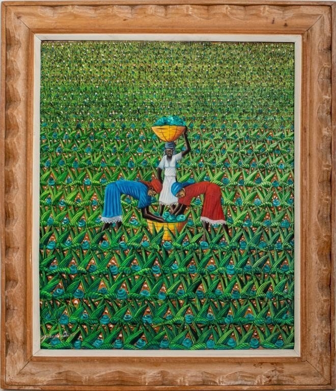 Gerard Valcin | Haitian Folk Painting Oil on Board | MutualArt