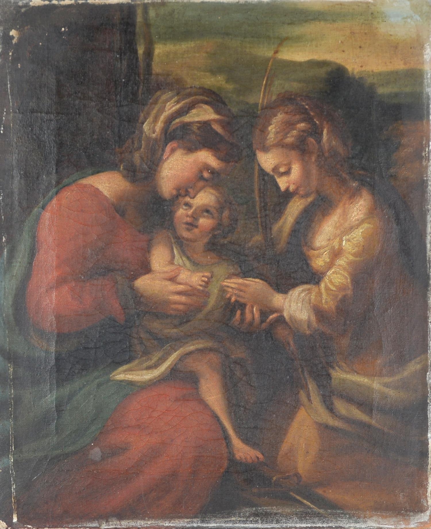 The Virgin and Child with St Anne, by Correggio