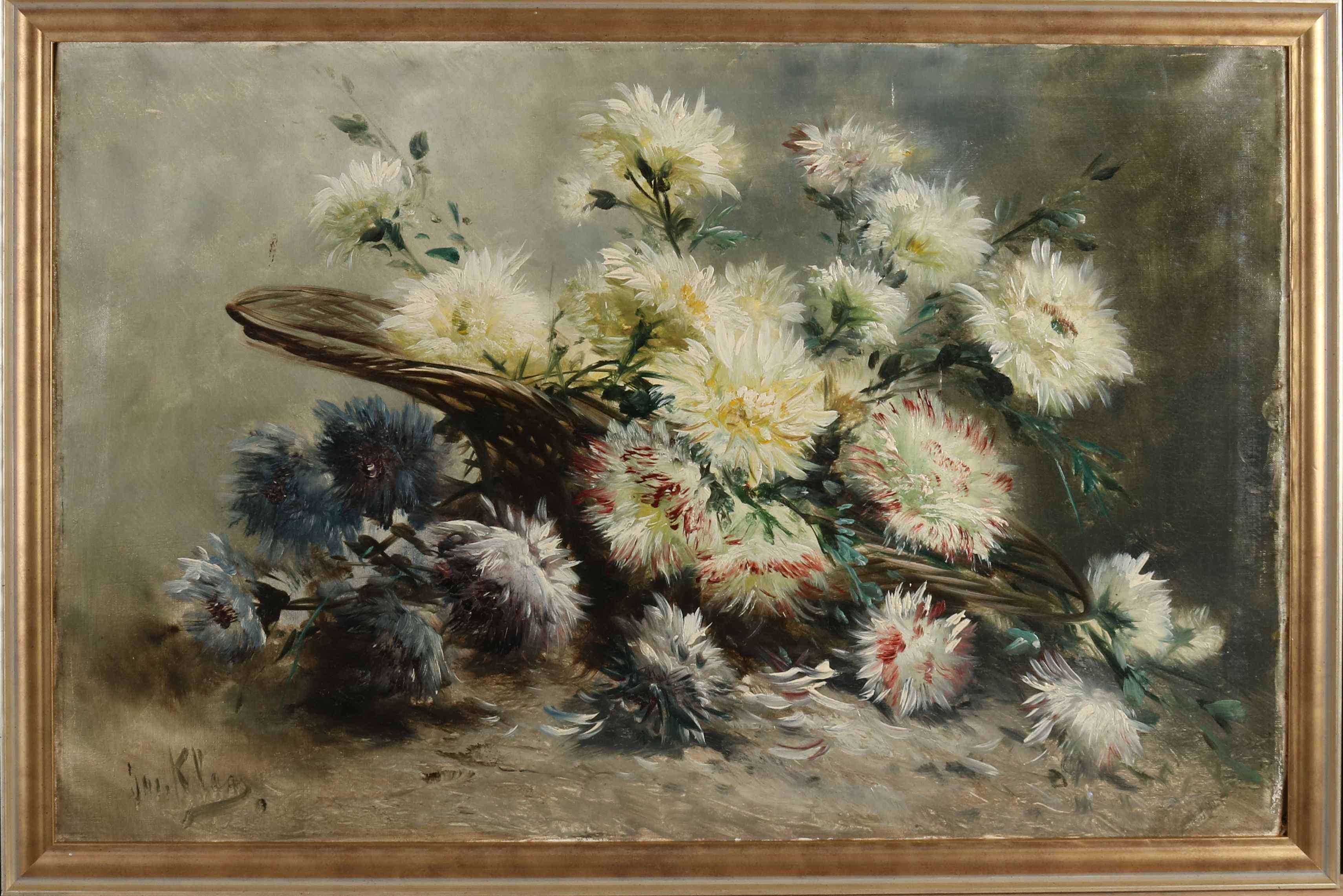 Artwork by Henry Schouten, Josef Klaas, Bloem stilleven, Made of Oil on linen
