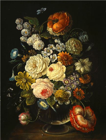 Blumenstrauß in altmeisterlicher Manier by Erick Josef Dogarth