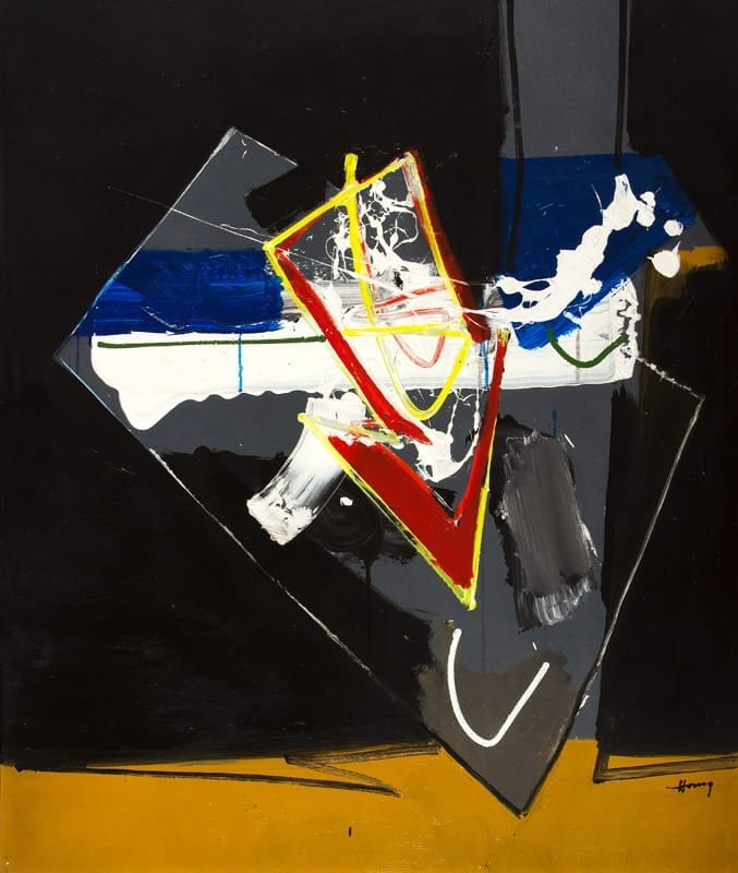 Artwork by Francisco Hung, Interior de la llama, 1989, Made of Acrylic on canvas