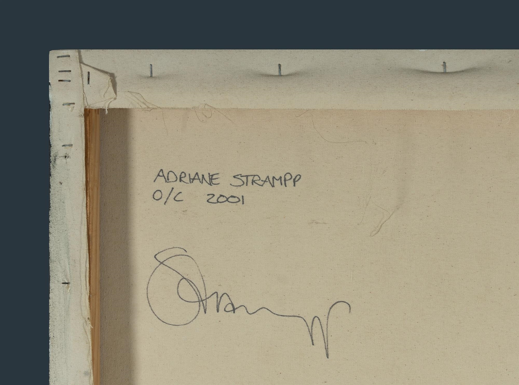 Artwork by Adriane Strampp, Untitled (Butterfly & Blossoms), Made of Oil on Canvas