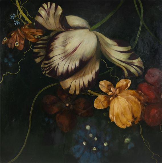 Untitled (Butterfly & Blossoms) by Adriane Strampp, 2001