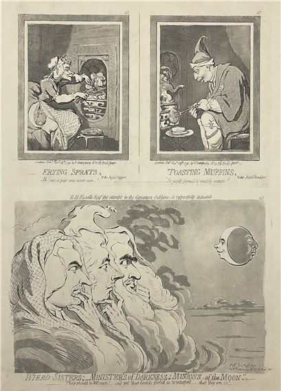 The pacific entrance of Earl-Wolf into Blackhaven by James Gillray, 1792