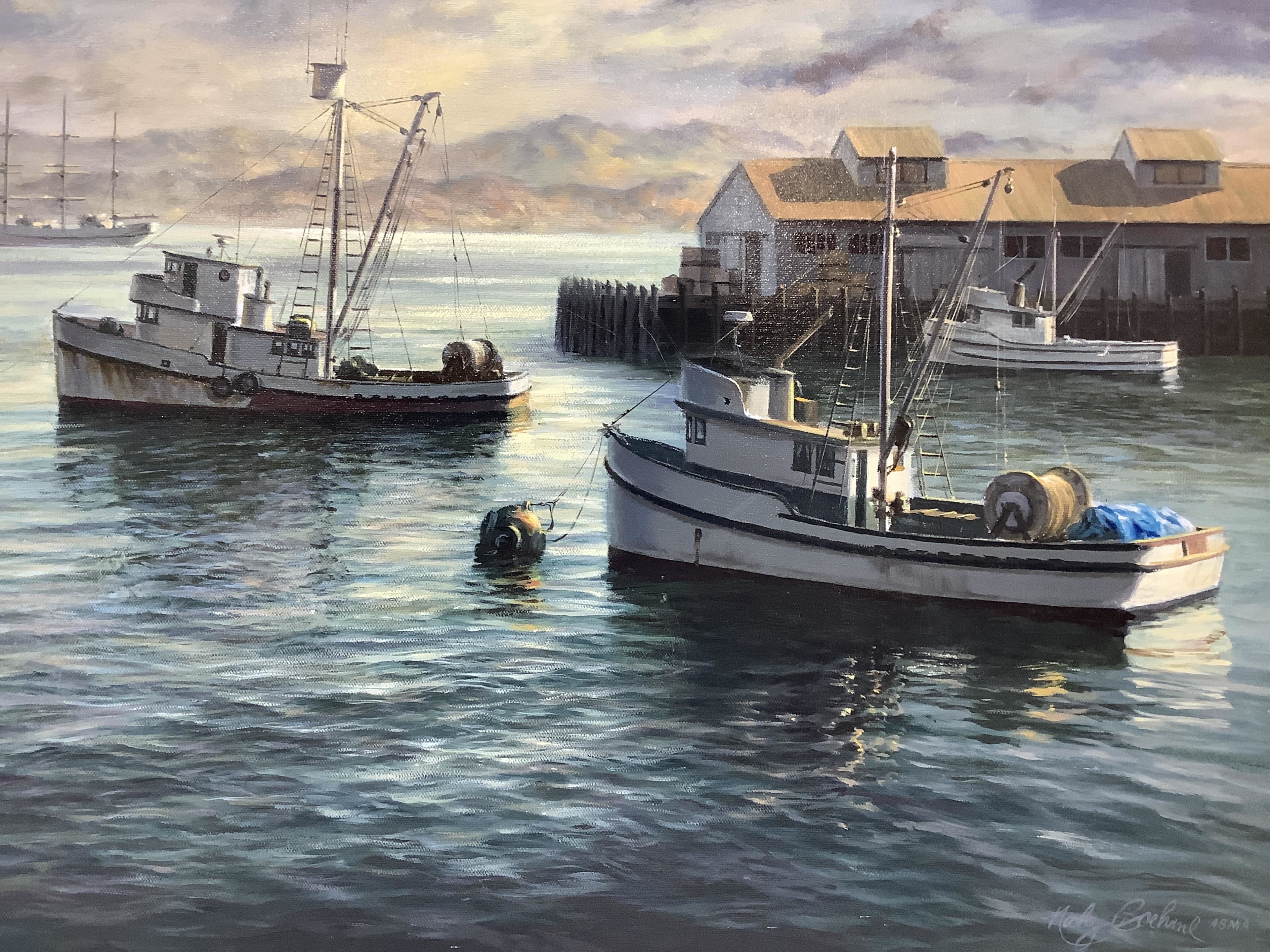 Artwork by Nicky Boehme, Day of Rest (Monterey), Made of Oil On Canvas
