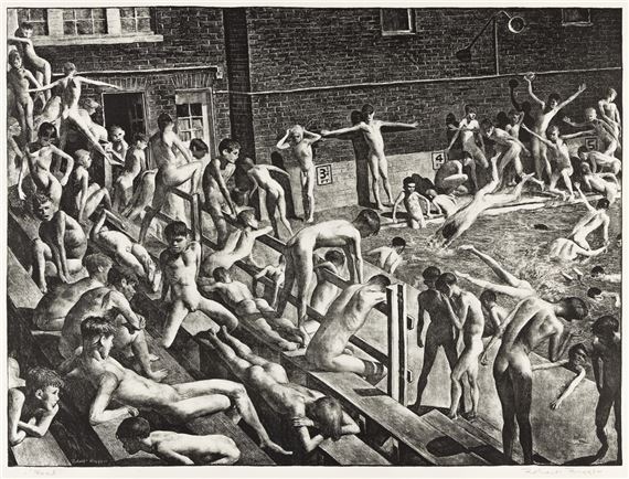 The Pool. by Robert Riggs, circa 1933