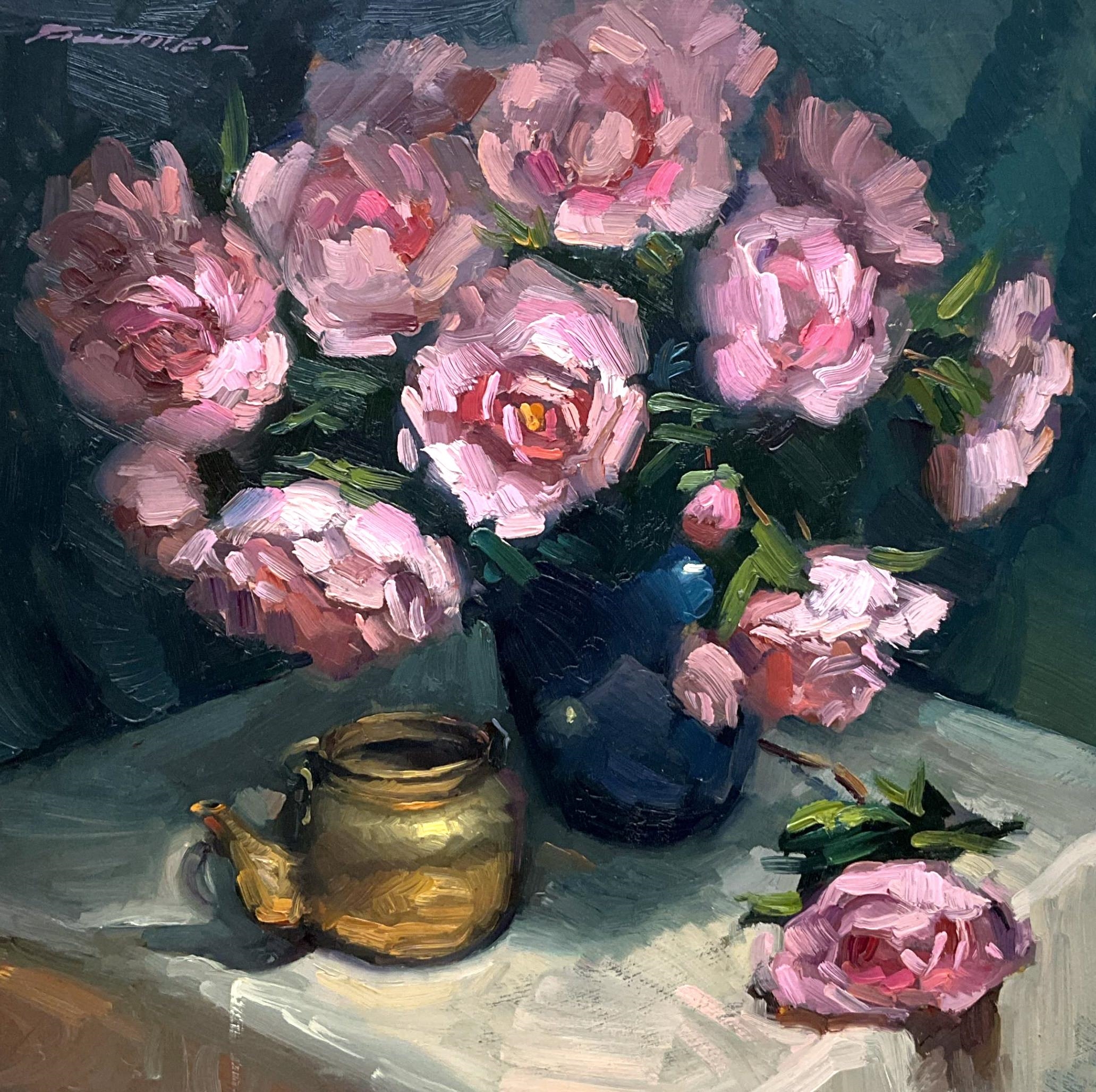 Artwork by Richard Fillhouer, Still Life, Made of Oil On Board