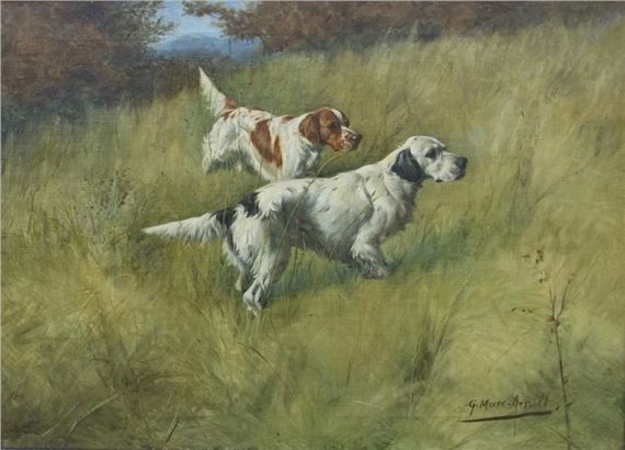 Setters on Point by Gustave Muss-Arnolt