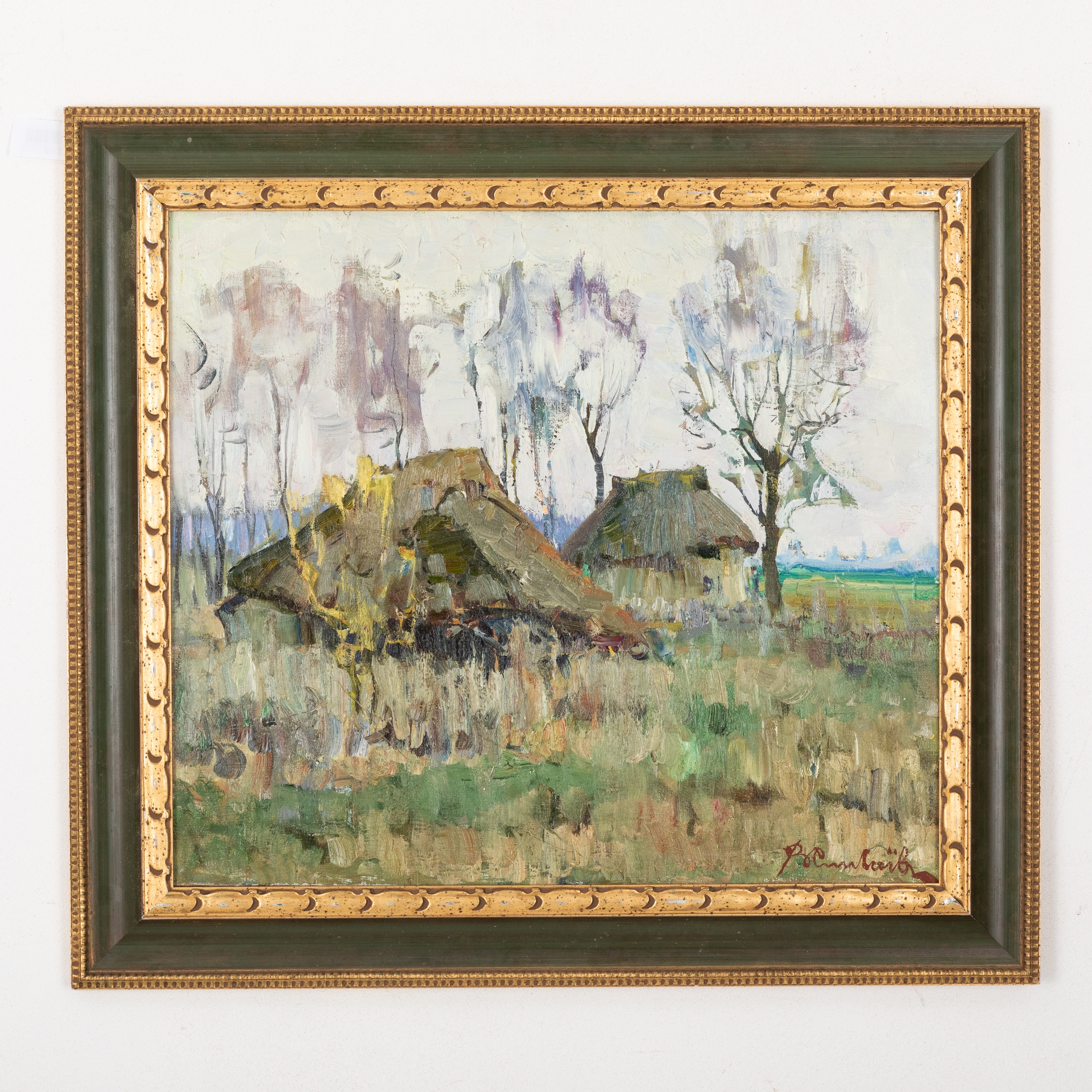 Artwork by Vladimir Ivanovitch Singaevski, Villaggio abbandonato, Made of Oil on canvas