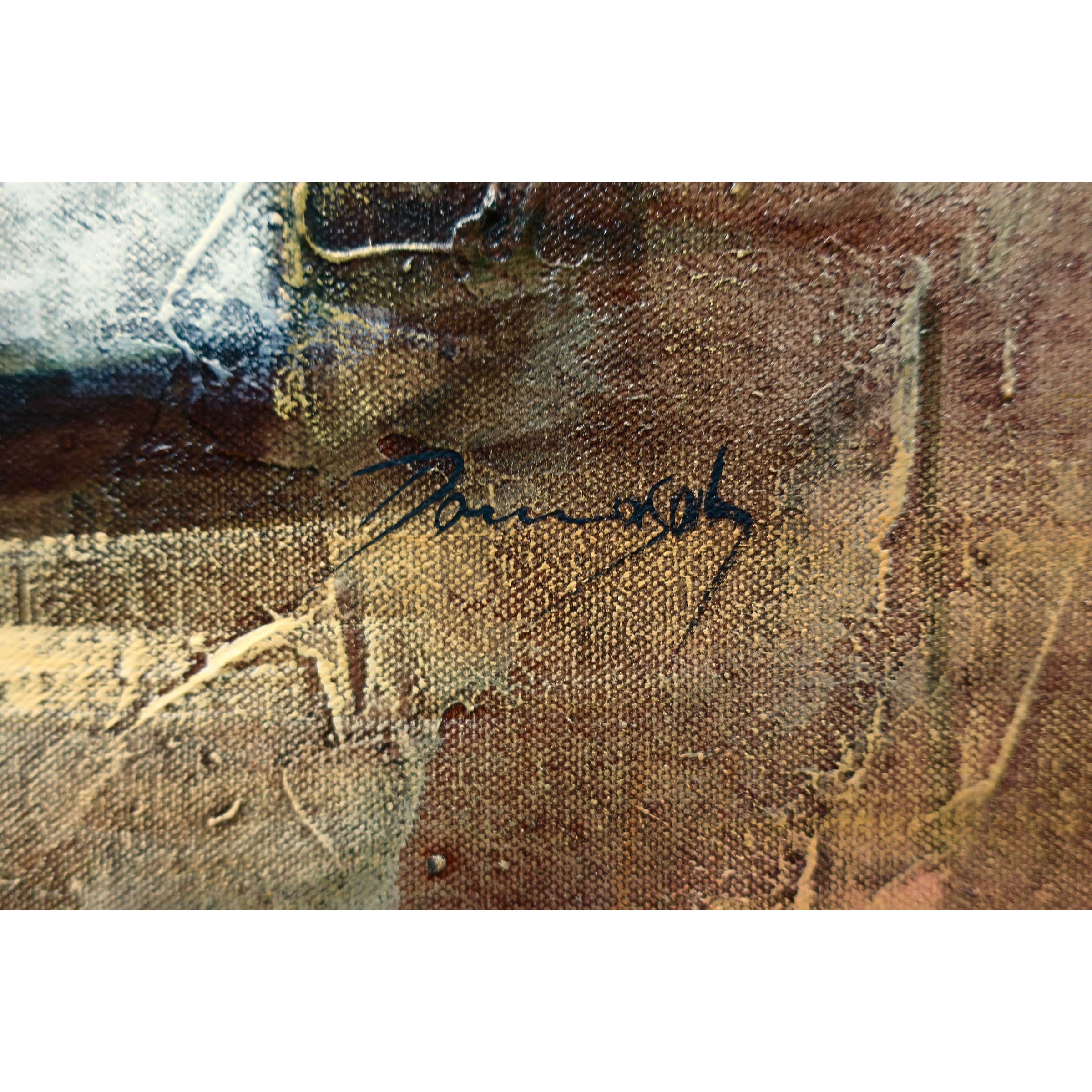 Artwork by Julius Damasdy, VILLAGE STUDY, Made of OIL ON CANVAS