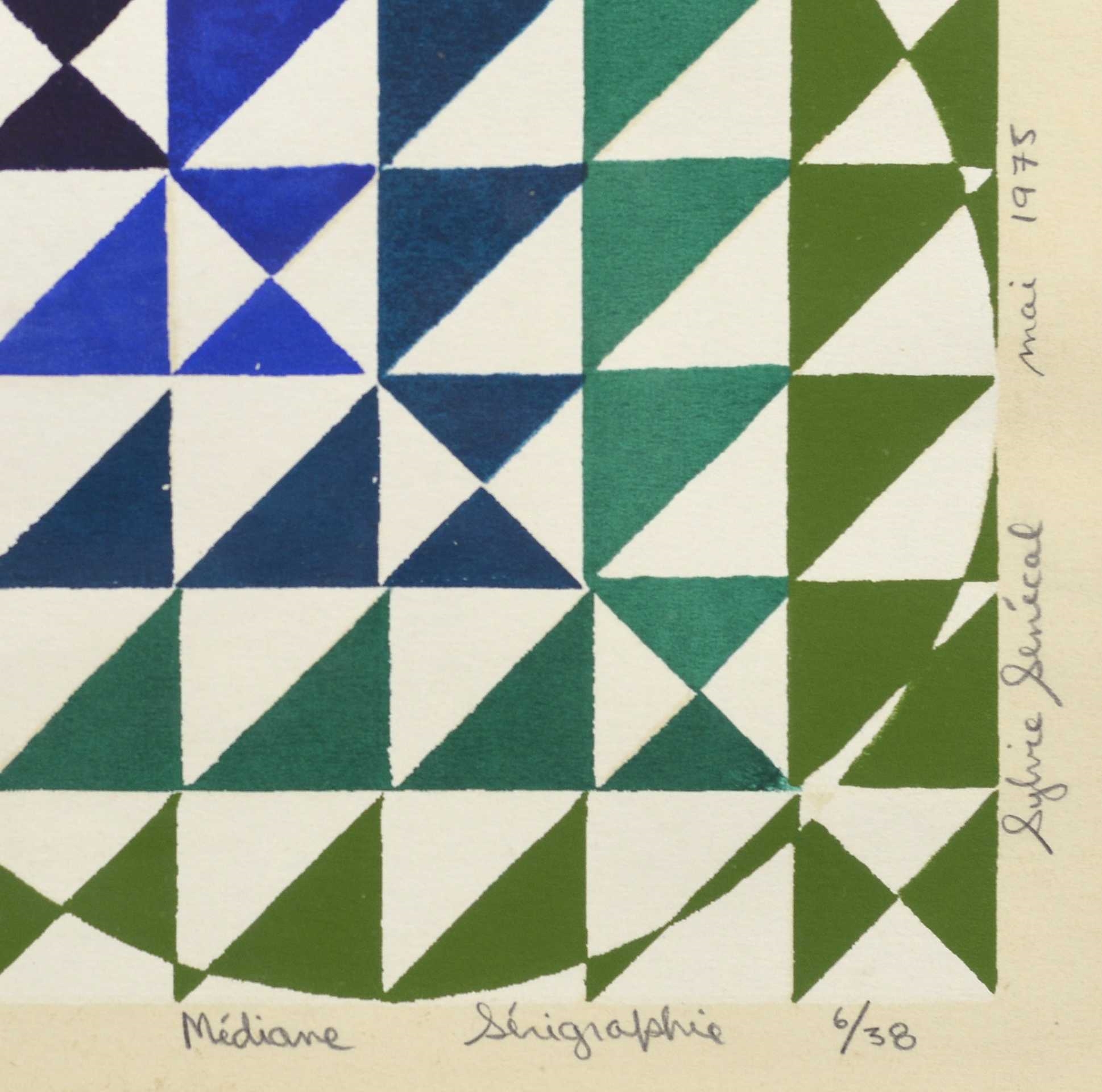 Artwork by Sylvie Senecal, Médiane, Made of Serigraph on paper