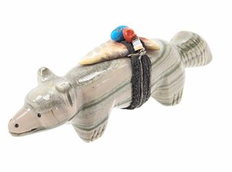 Peter & Dinah Gasper Zuni Pueblo Wolf Fetish - Peter and Dinah Gasper