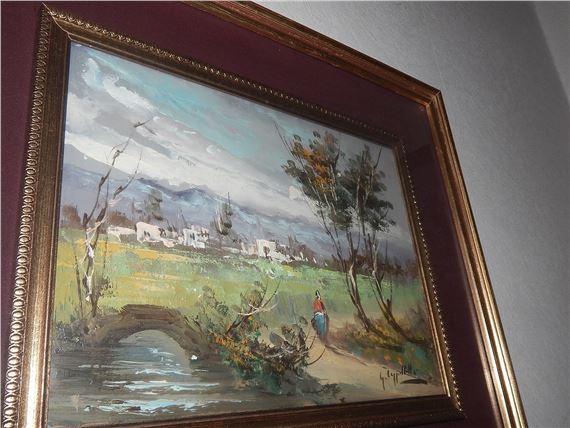 Romantische, italienische Landschaft mit Figurenstaffage by G. Cappalletti