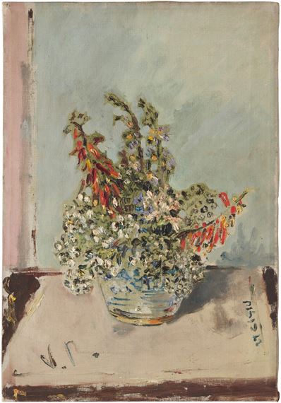 Vaso di fiori by Filippo de Pisis, dated 1942