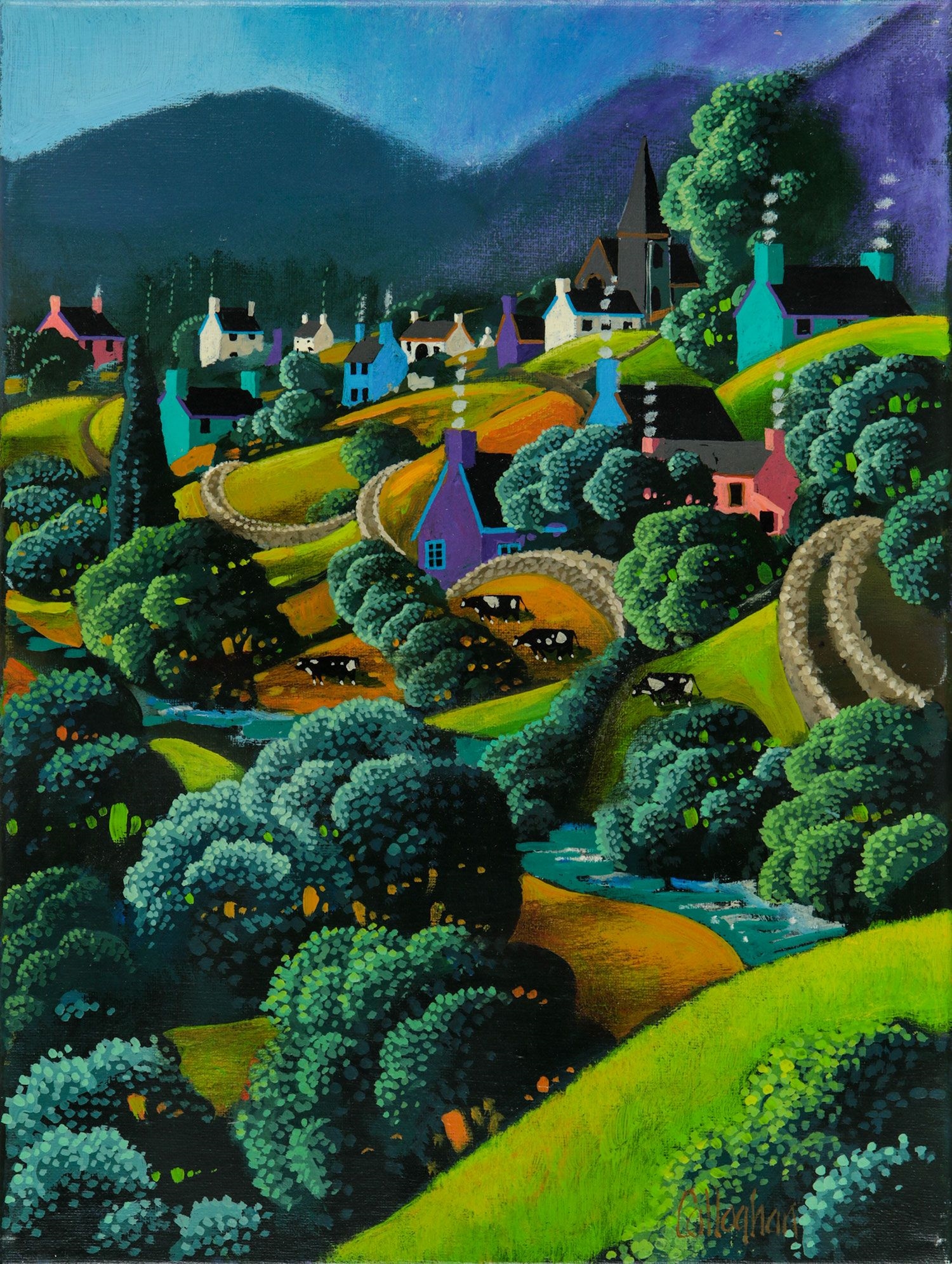 George Callaghan | GOLDEN PASTURES | MutualArt
