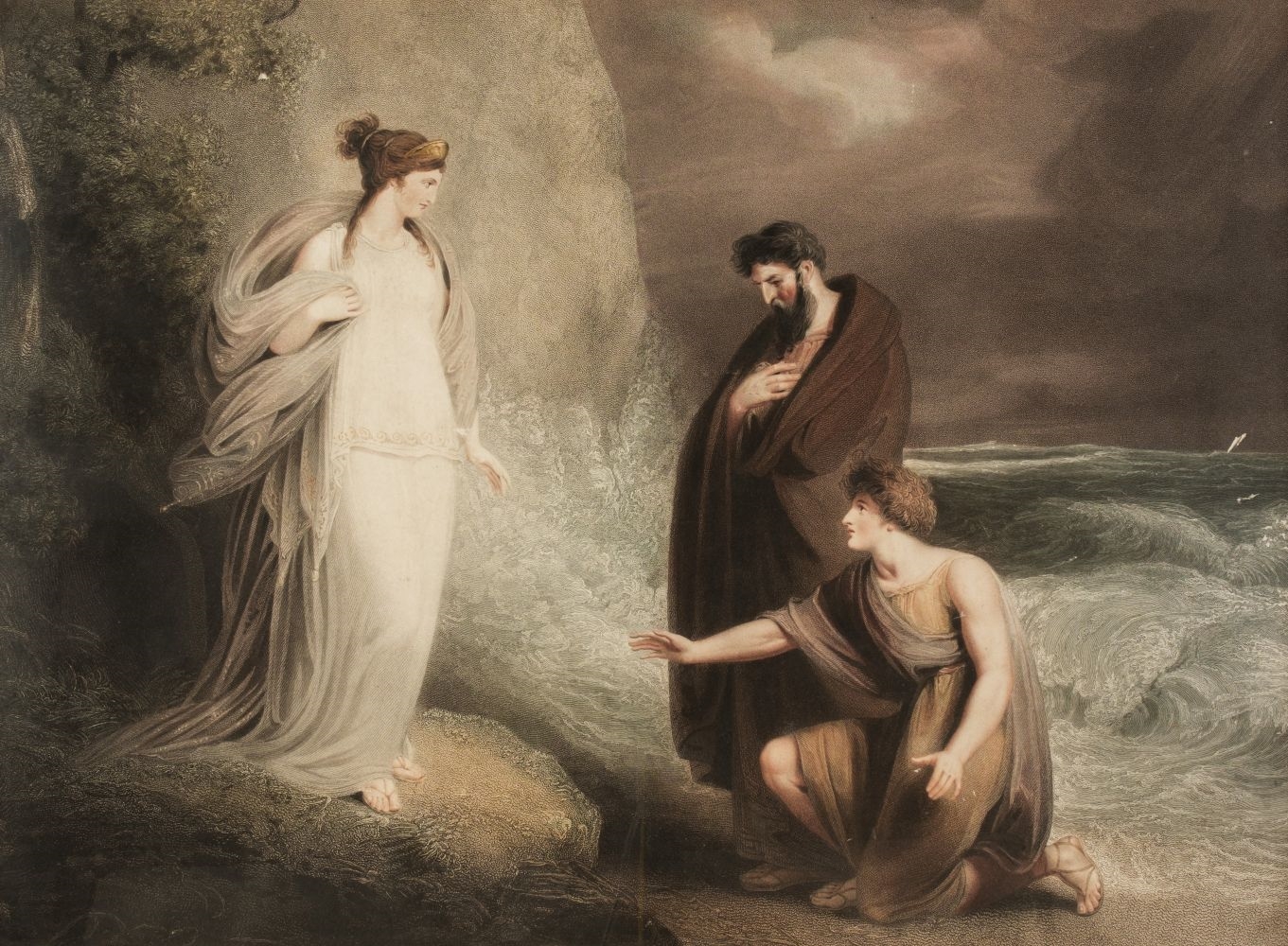 Richard Westall | Telemachus & Mentor (1810) | MutualArt