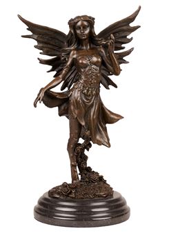 ORIGINALE Aldo Vitaleh famoso artista italiano ANGELO Romance bronzo scultura AFFARE 