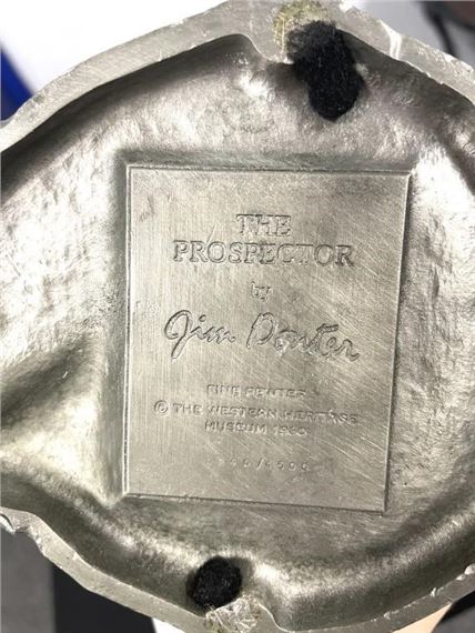 Jim Ponter | Pewter sculpture of Prospector (1960) | MutualArt