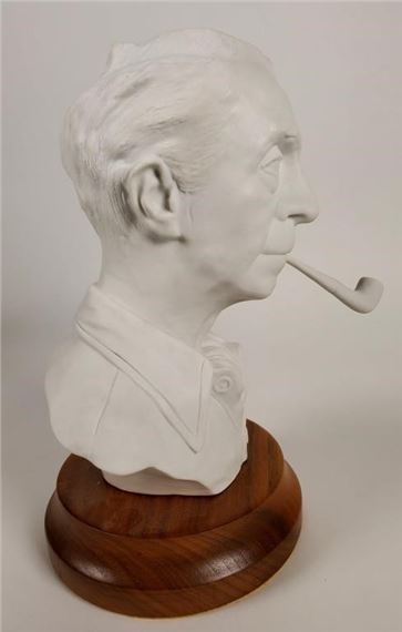 Edward J. Rohn | Unpainted bust sculpted by artist Edward J Rohn of ...