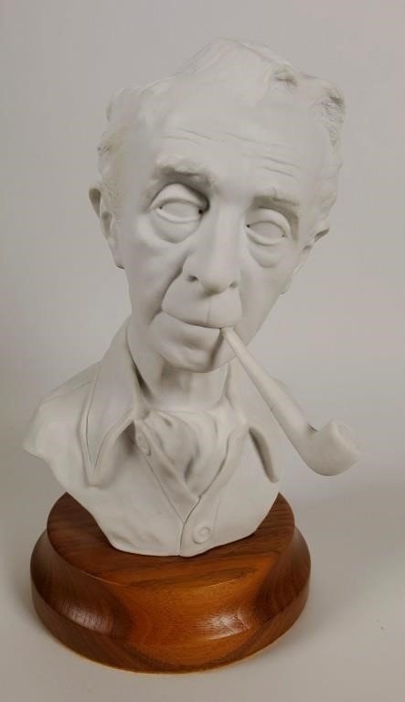 Edward J. Rohn | Unpainted bust sculpted by artist Edward J Rohn of ...