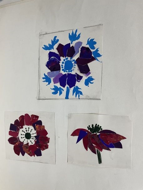 Artwork by Claudine Sebire, Lot of drawings, Made of pencil, gouache, watercolor