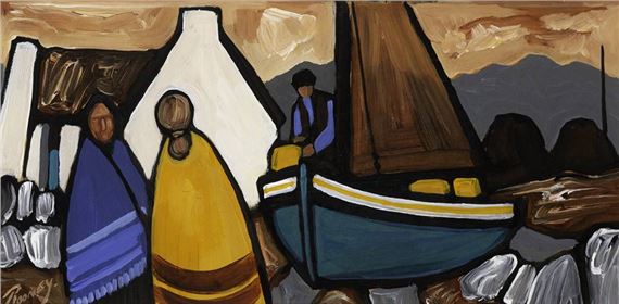 SHAWLIES BY A BOAT by John Rooney