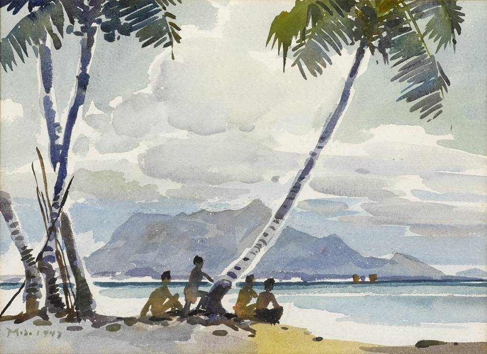 Yong Mun Sen | FIGURES ON A BEACH (1947) | MutualArt